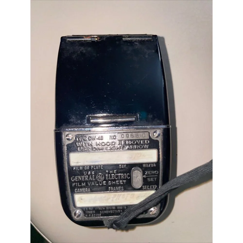 Vintage GE Light/Exposure Meter W/ Original Case Photography